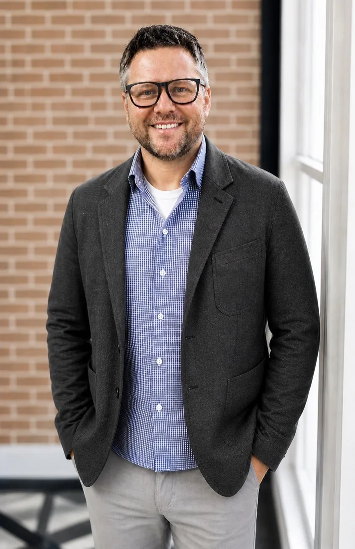 Craig Smith, buyer's agent for Colorado ski-town second homes, in a dark suit